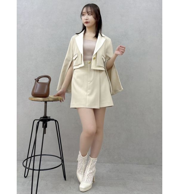 dazzlin「【セットアップ対応】レイヤーハイウエストミニスカート」|スカート|