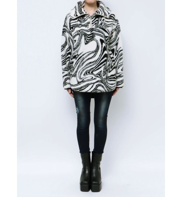 EMODA「ハーフジップボアプルオーバー」|Tシャツ・カットソー|