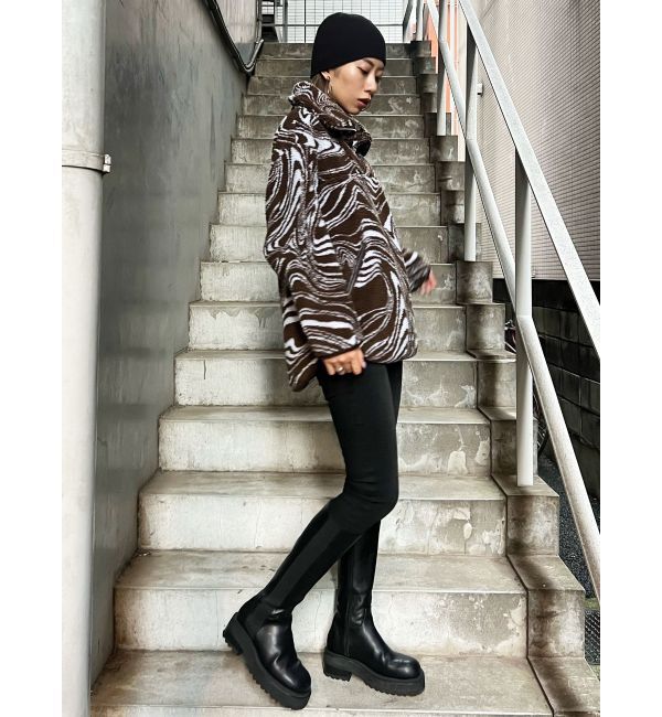 EMODA「ハーフジップボアプルオーバー」|Tシャツ・カットソー|