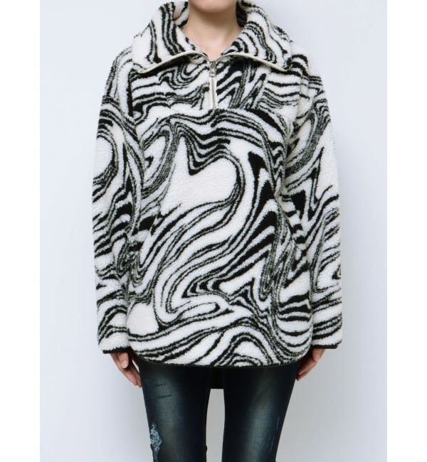 EMODA「ハーフジップボアプルオーバー」|Tシャツ・カットソー|