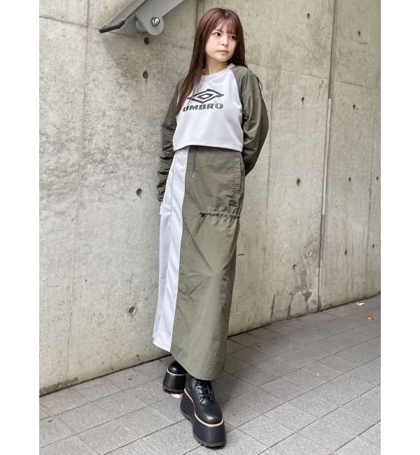 MURUA「【UMBRO&times;MURUA】スイッチマテリアルスカート」|スカート|