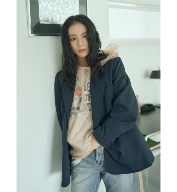 Ungrid「フードデザインチュールトップス」|その他|