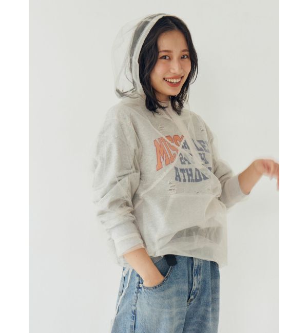 Ungrid「フードデザインチュールトップス」|その他|