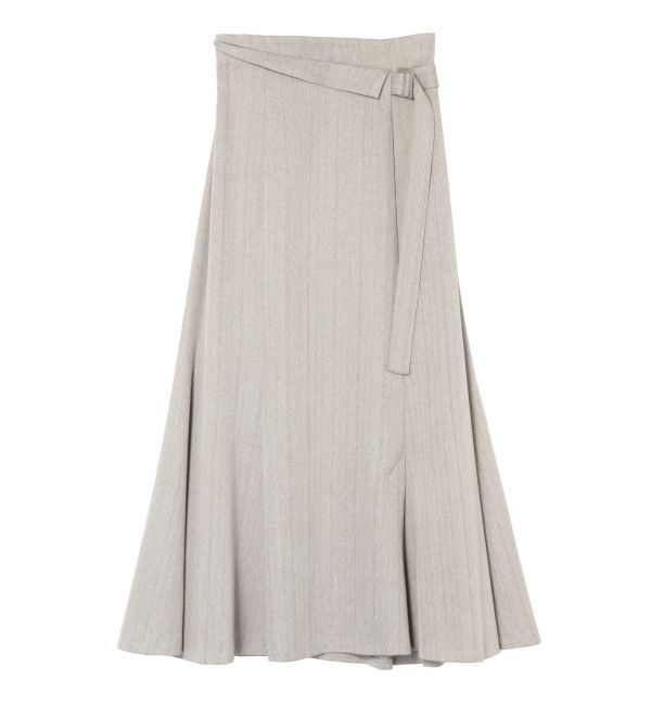 LAGUNAMOON「ウエストラペルツイードマーメイドスカート」|スカート|ライトグレー