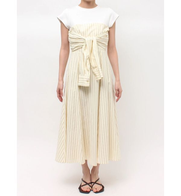 LAGUNAMOON「カットドッキングシャツレイヤードワンピース」|ワンピース|