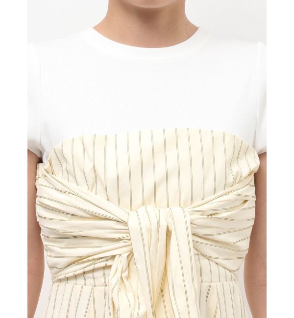 LAGUNAMOON「カットドッキングシャツレイヤードワンピース」|ワンピース|