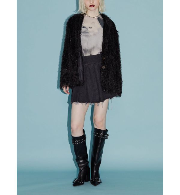 jouetie「フリンジジャガードジャケット【セットアップ対応】」|テーラードジャケット|