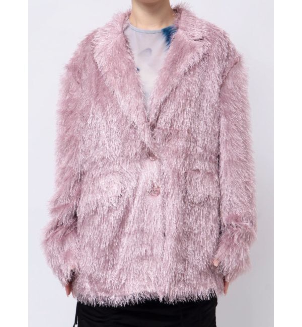 jouetie「フリンジジャガードジャケット【セットアップ対応】」|テーラードジャケット|