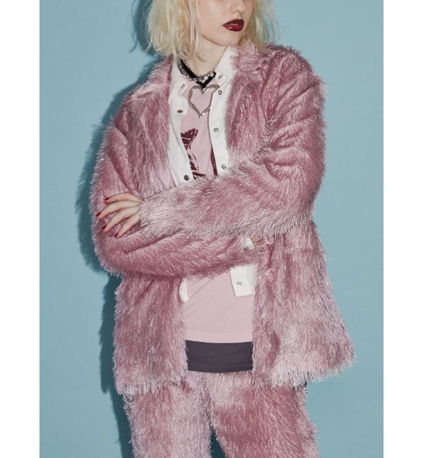 jouetie「フリンジジャガードジャケット【セットアップ対応】」|テーラードジャケット|