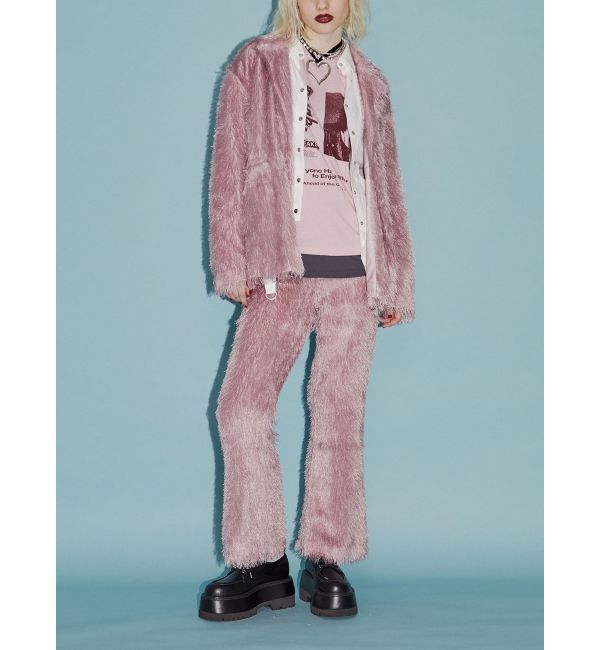 jouetie「フリンジジャガードジャケット【セットアップ対応】」|テーラードジャケット|