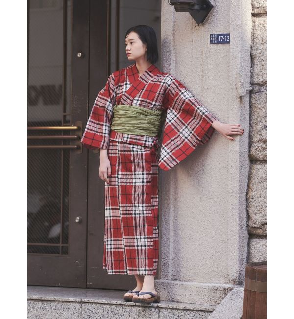 jouetie「【jouetieオリジナル】タータンチェックセパレート浴衣セット」|その他|