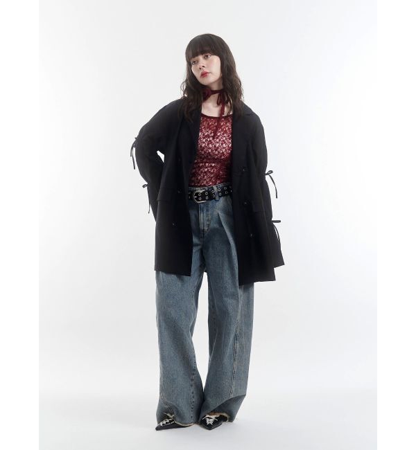 jouetie「リボンスリーブジャケットミニワンピース」|ワンピース|