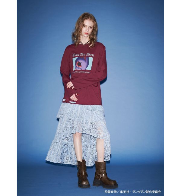 jouetie「【TVアニメ『ダンダダン』・jouetie】オーバーダメージロンT」|Tシャツ・カットソー|