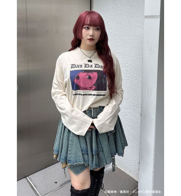 jouetie「【TVアニメ『ダンダダン』・jouetie】オーバーダメージロンT」|Tシャツ・カットソー|