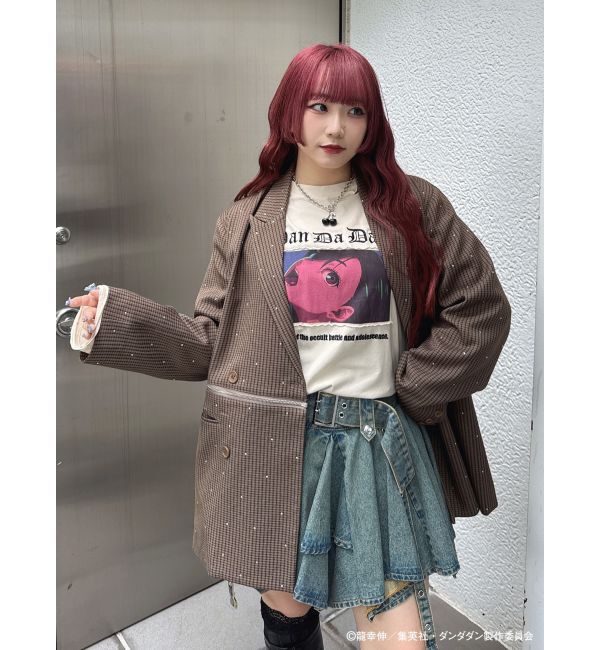 jouetie「【TVアニメ『ダンダダン』・jouetie】オーバーダメージロンT」|Tシャツ・カットソー|