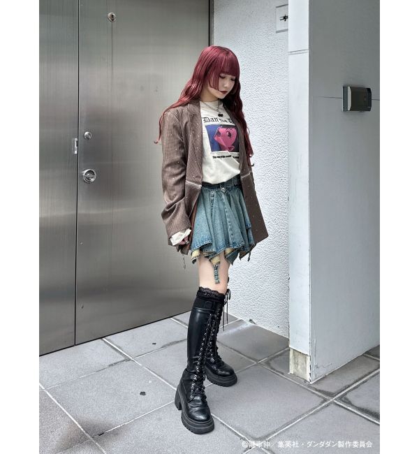 jouetie「【TVアニメ『ダンダダン』・jouetie】オーバーダメージロンT」|Tシャツ・カットソー|