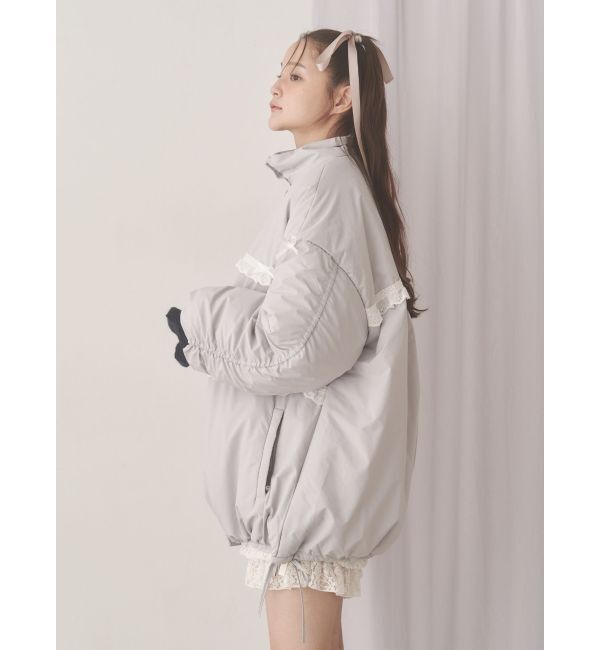 merry jenny「ribbonフリルパデットジャケット」|ダウン|