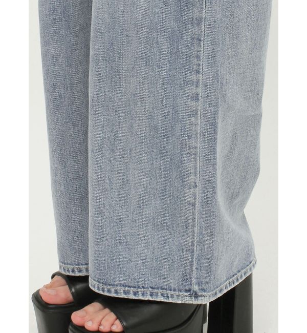 GYDA「ハイウエストレイヤードデザイン2WAYデニムパンツ」|デニム|