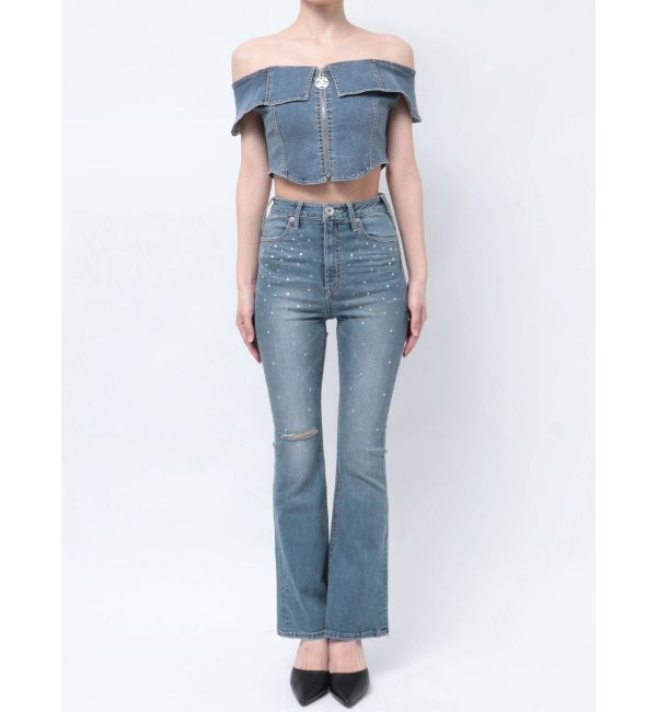 GYDA「【せいせいコラボ】GSストーンスライダーオフショルトップス」|Tシャツ・カットソー|