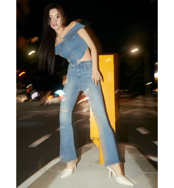 GYDA「【せいせいコラボ】GSストーンスライダーオフショルトップス」|Tシャツ・カットソー|