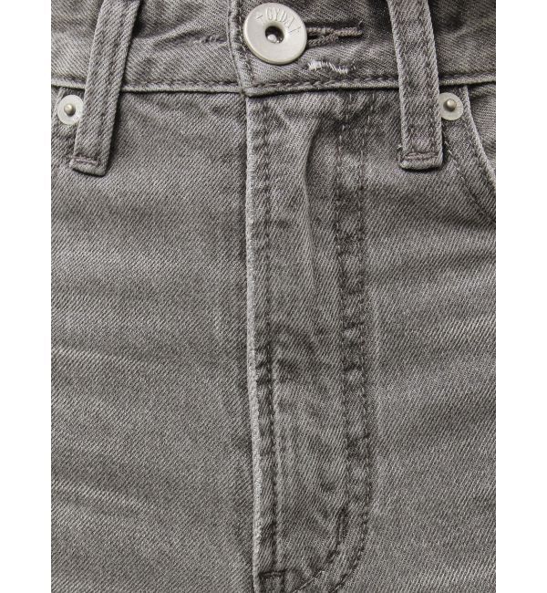 GYDA「superハイウエストDAMAGEストレートデニムパンツ」|デニム|