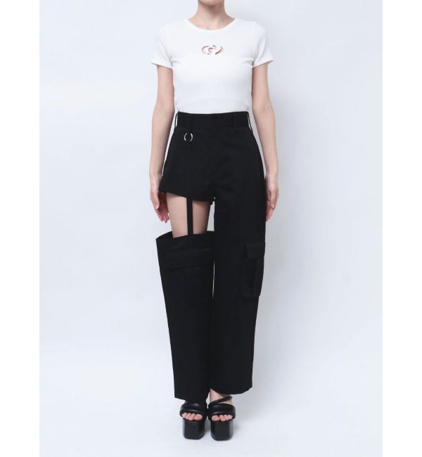 GYDA「SIDE CUTデザインカーゴカラーワイドパンツ」|その他|