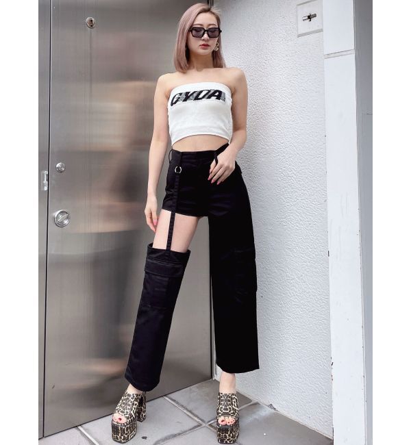 GYDA「SIDE CUTデザインカーゴカラーワイドパンツ」|その他|