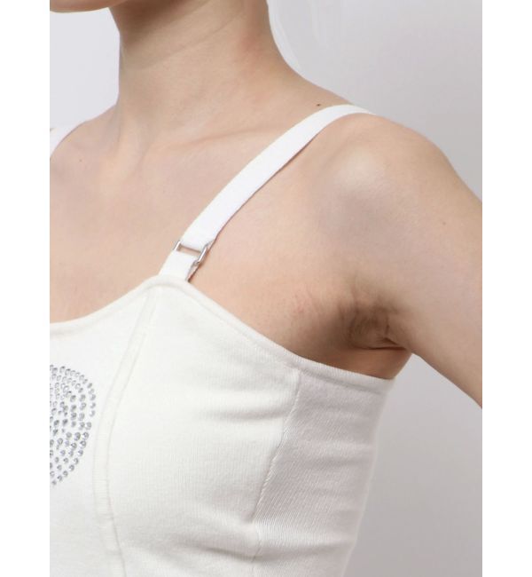 GYDA「GD ラインストーンニットビスチェ」|キャミソール|