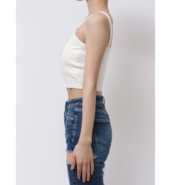 GYDA「GD ラインストーンニットビスチェ」|キャミソール|