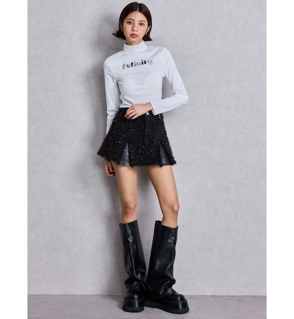 GYDA「Felicity MIX material patchトップス」|Tシャツ・カットソー|