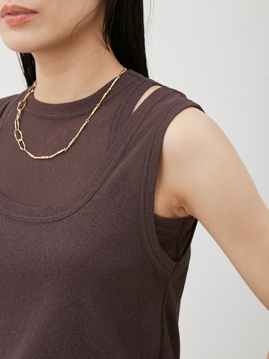 Mila Owen「イージーケアタンクレイヤードカットトップス」|タンクトップ|