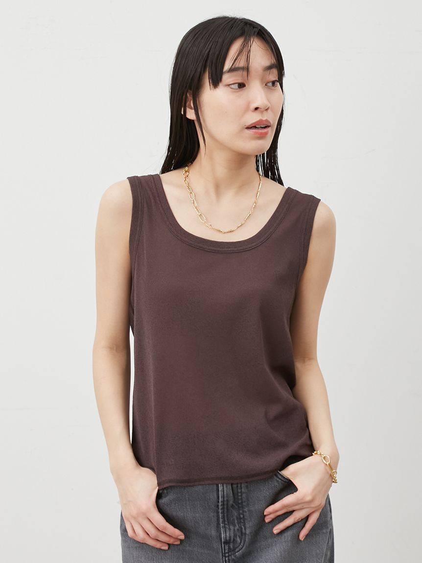Mila Owen「イージーケアタンクレイヤードカットトップス」|タンクトップ|