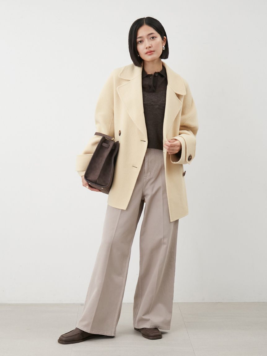 woolコクーンシルエットピーコート（Mila Owen）｜ルミネの
