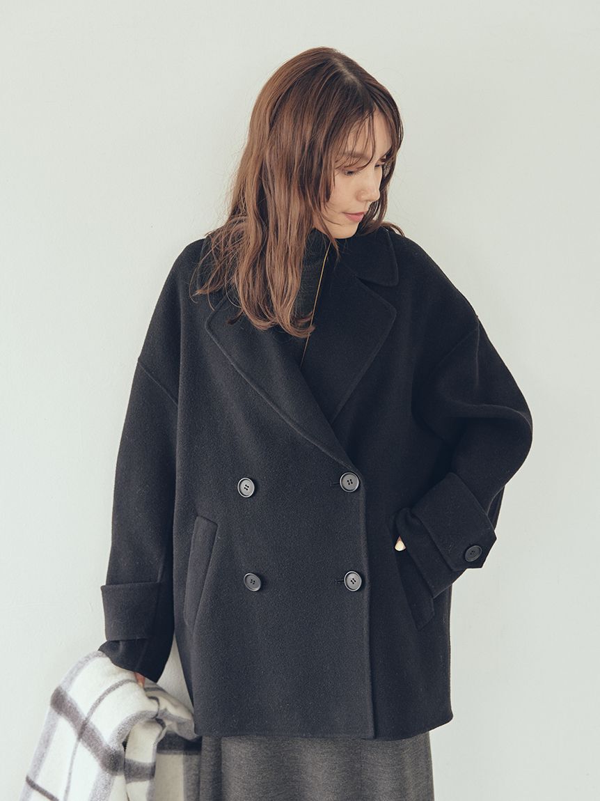 woolコクーンシルエットピーコート（Mila Owen）｜ルミネの
