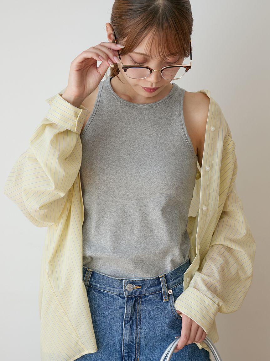 emmi atelier「カップ付きアメスリタンクトップ」|タンクトップ|