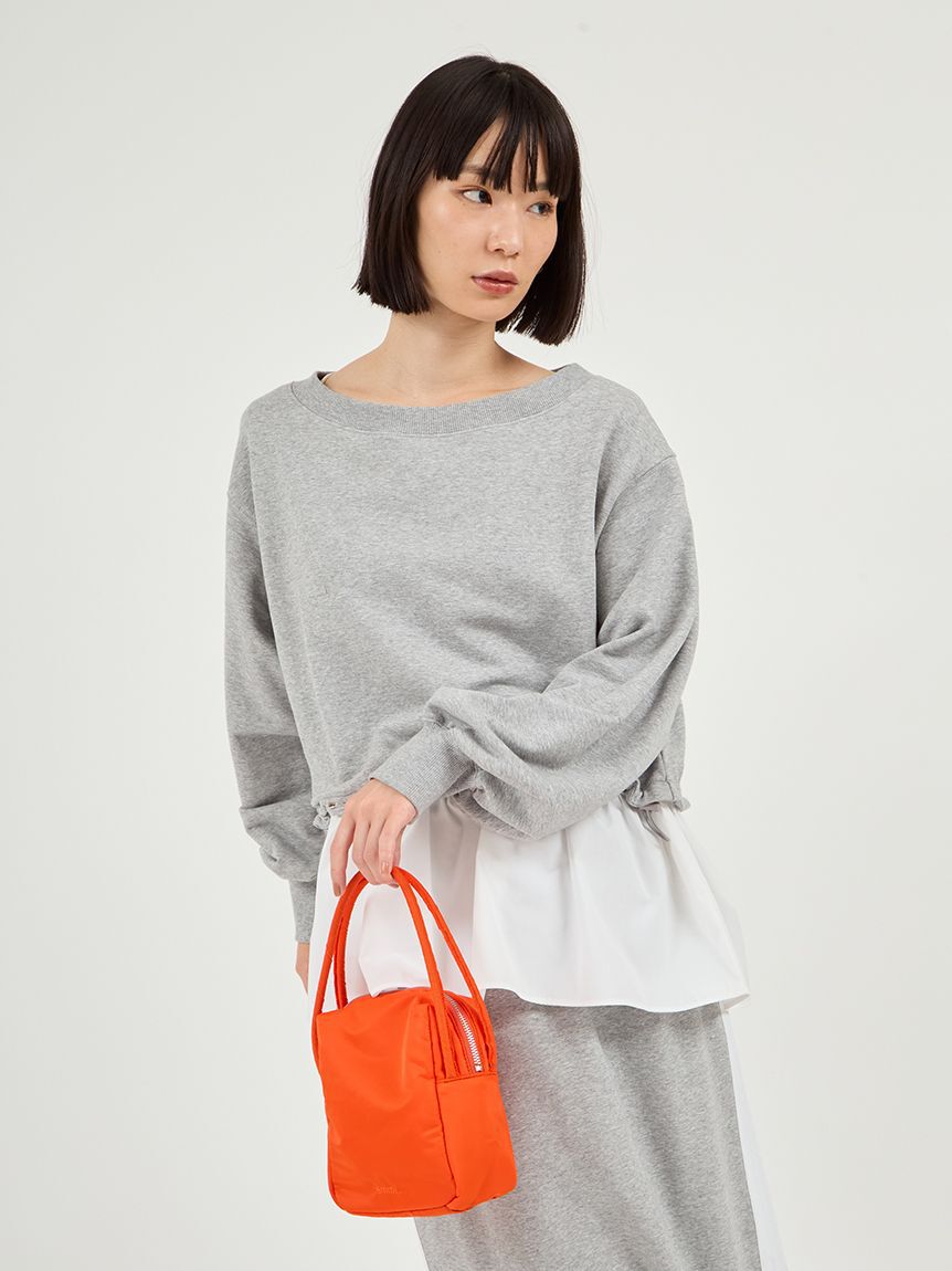 emmi atelier「eco ナイロンスクエアバッグ」|ハンドバッグ|