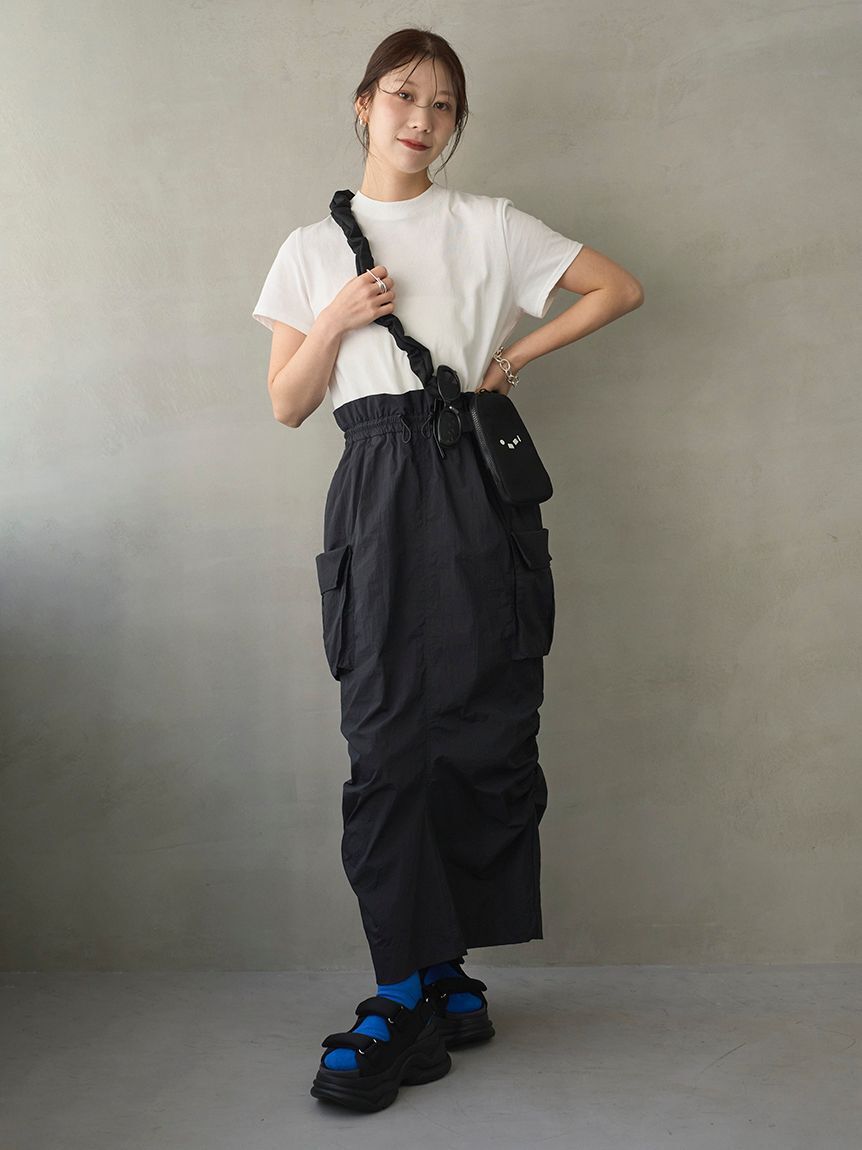 emmi atelier「【ONLINE限定カラーあり】カットドッキングワンピース/撥水」|ワンピース|WHT