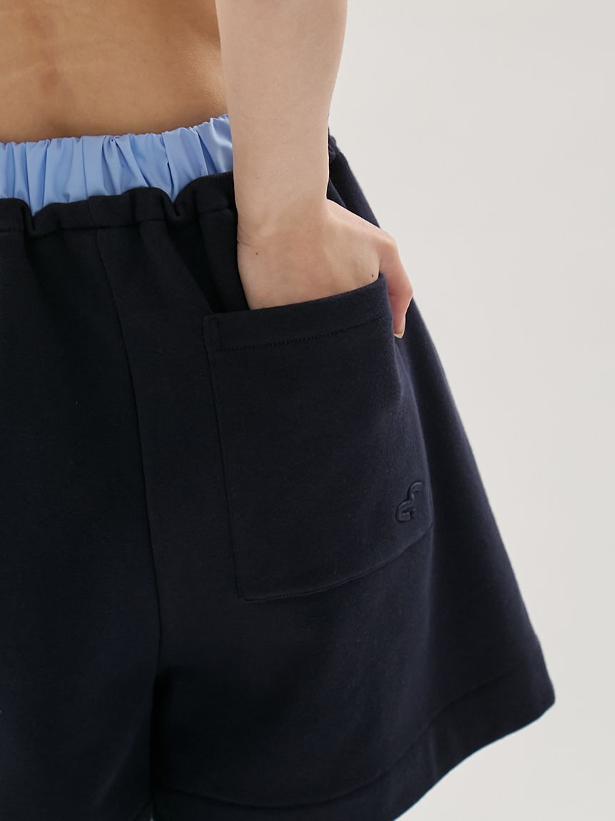 emmi atelier「【em】レイヤードライクスウェットショートパンツ【セットアップ対応】」|その他|