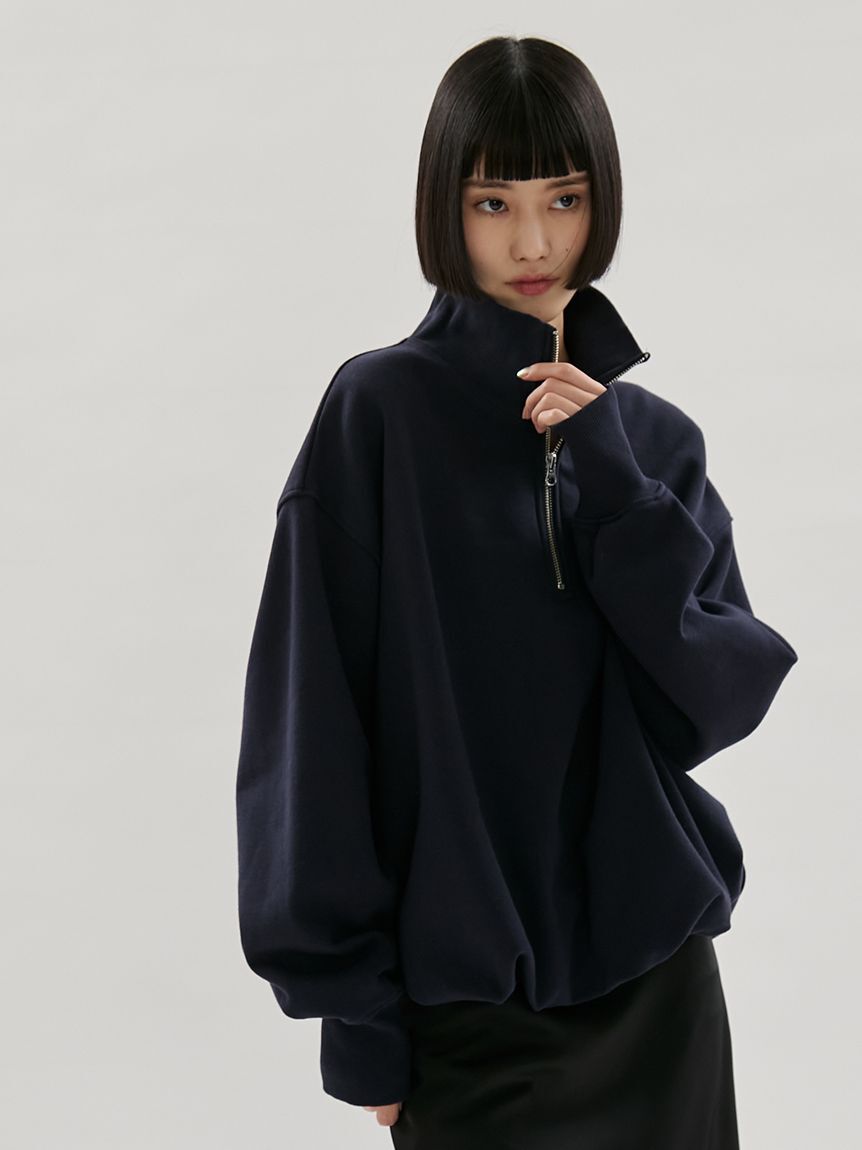 emmi atelier「【em】ハーフジップスウェット【セットアップ対応】」|スウェット・ジャージ|