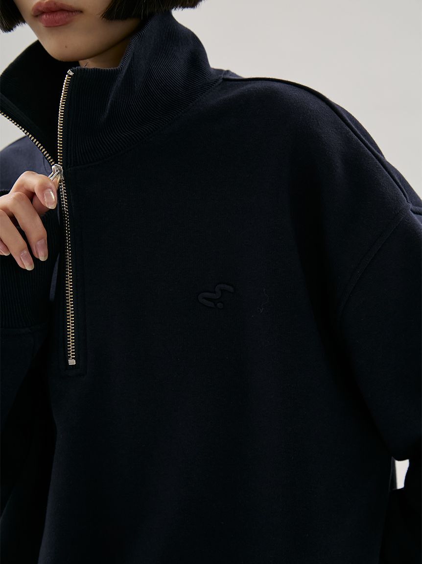 emmi atelier「【em】ハーフジップスウェット【セットアップ対応】」|スウェット・ジャージ|
