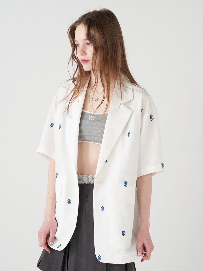 FURFUR「ロゴ刺繍カップインタンクトップ」|タンクトップ|