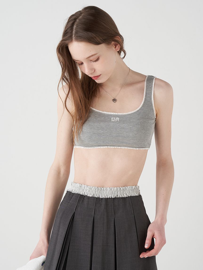 FURFUR「ロゴ刺繍カップインタンクトップ」|タンクトップ|