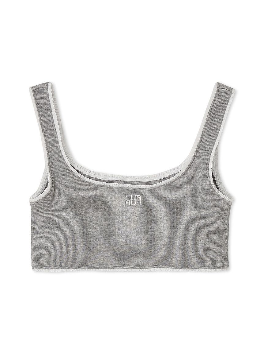 FURFUR「ロゴ刺繍カップインタンクトップ」|タンクトップ|