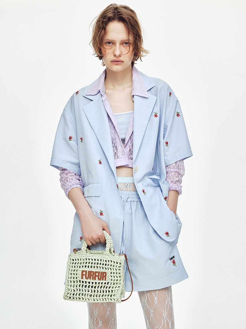 FURFUR「ロゴ刺繍カップインタンクトップ」|タンクトップ|