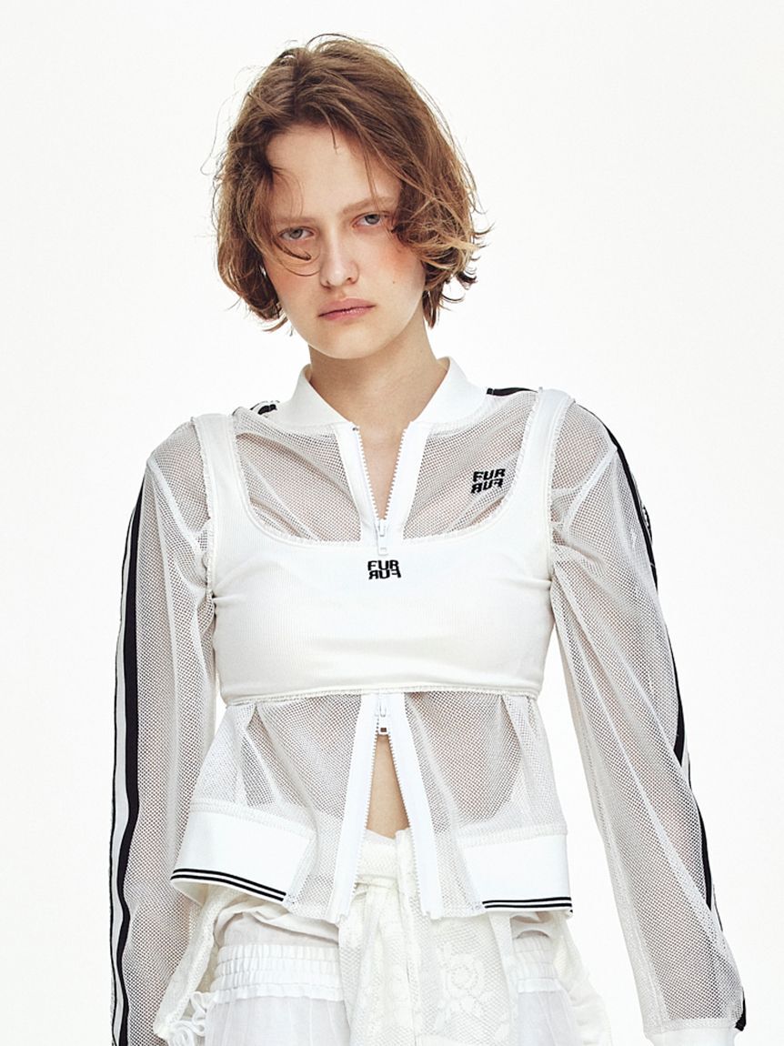 FURFUR「ロゴ刺繍カップインタンクトップ」|タンクトップ|