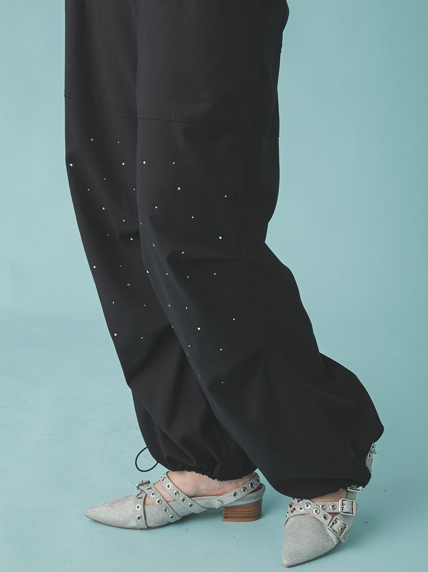FURFUR「ビジュー付きワークパンツ」|チノ|