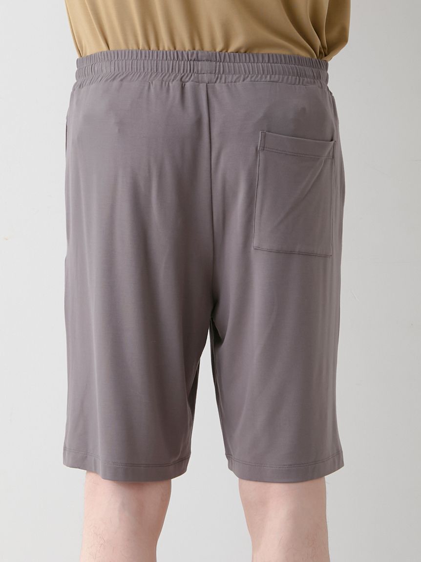 GELATO PIQUE HOMME「【HOMME】【接触冷感】クールレーヨンロゴTシャツ＆ハーフパンツセット」|ルームウェア|