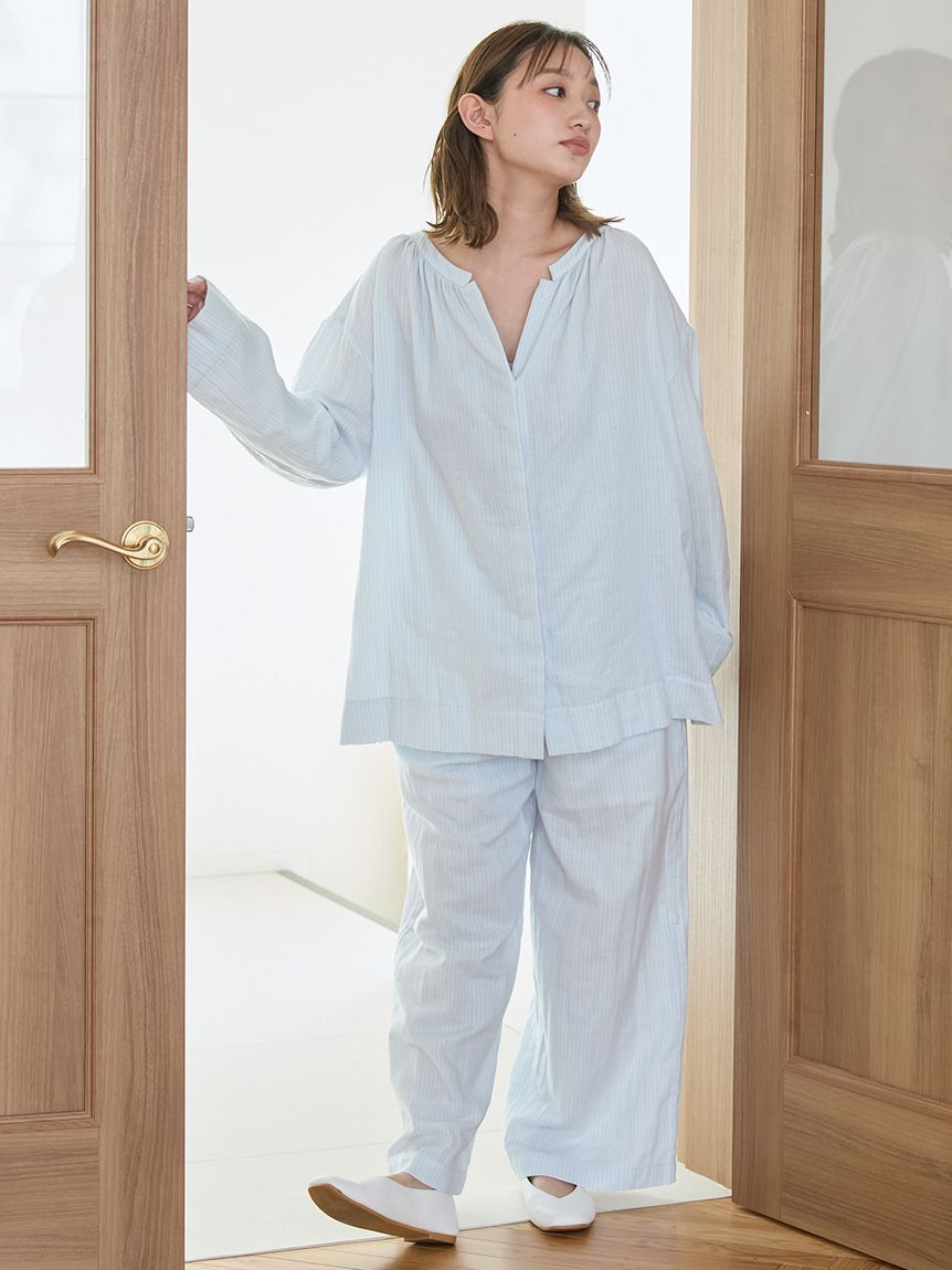 gelato pique「ガーゼストライプシャツ」|ルームウェア|