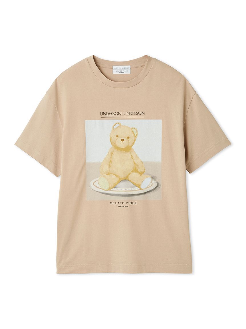 GELATO PIQUE HOMME「【UNDERSON UNDERSON】【HOMME】ベアプリントプルオーバー」|プルオーバー|BEG