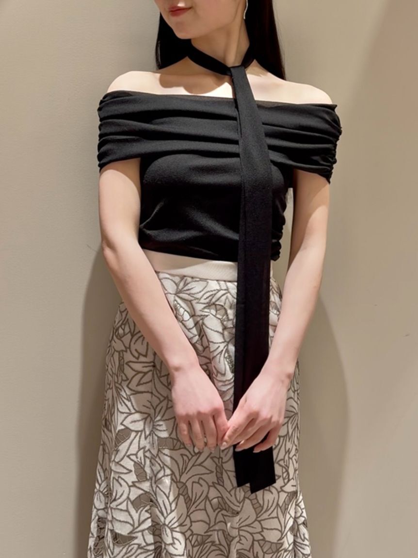 SNIDEL「ギャザーアシメカットプルオーバー」|Tシャツ・カットソー|